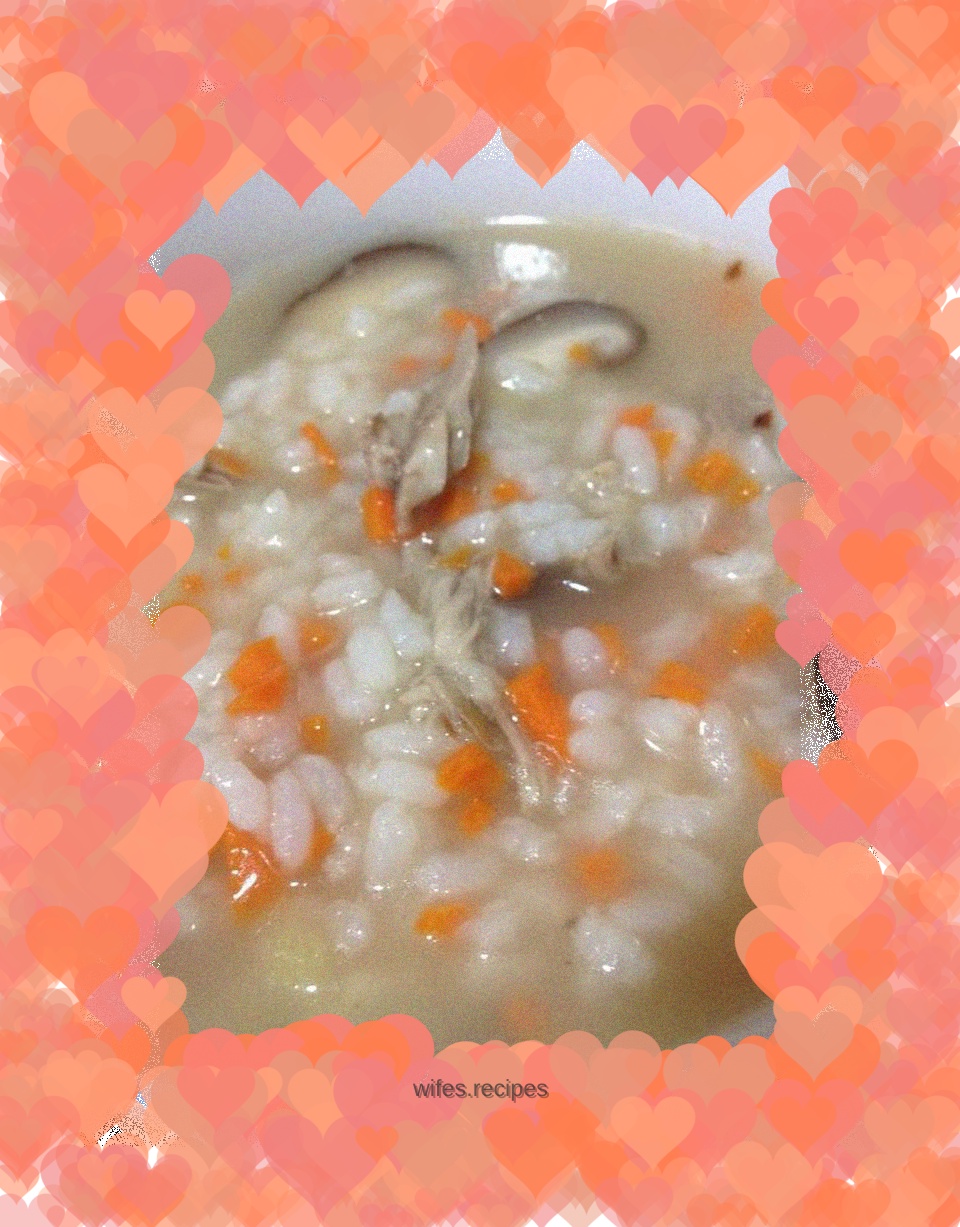 Mushroom and Chicken Porridge