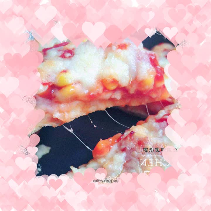 Bacon and ham thin crust pizza