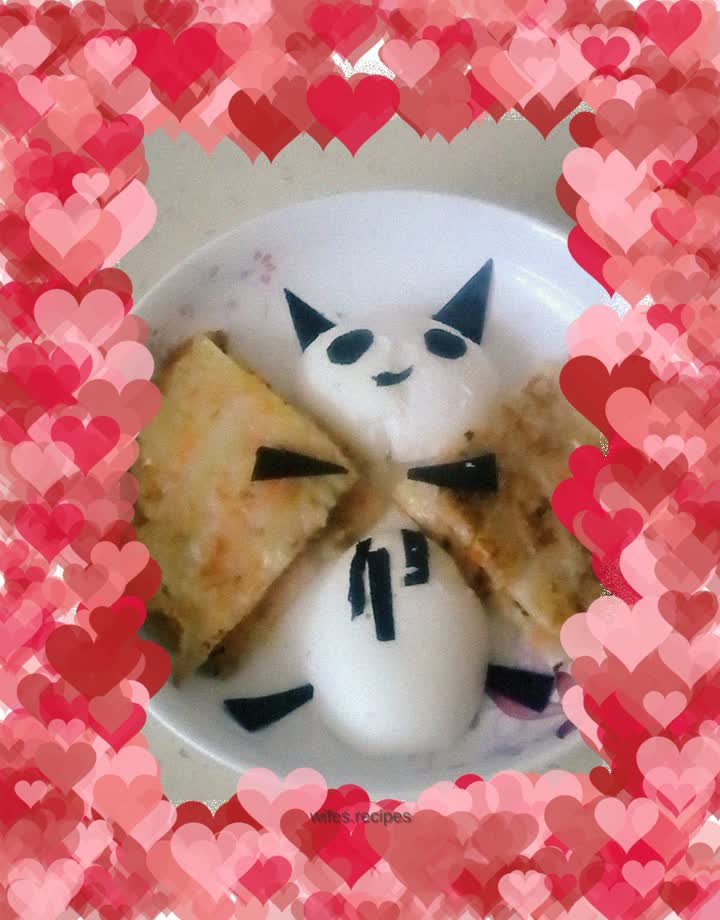 Nutritious and delicious breakfast---little monster