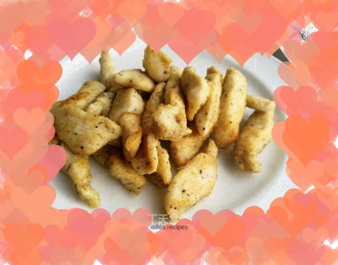 Breadcrumb-free version of low-calorie fried chicken tenders