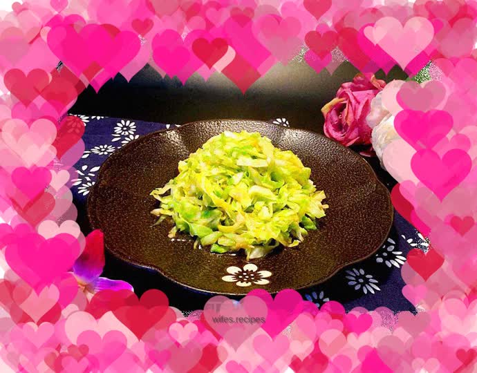 Shredded Cabbage with Garlic Sauce