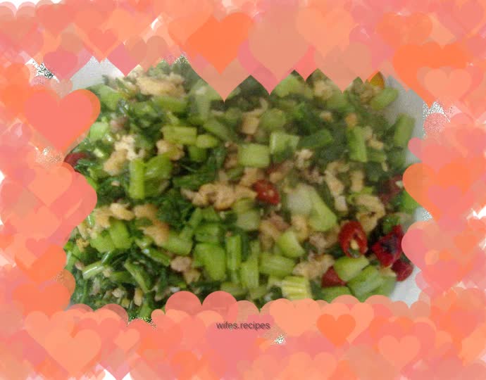 Minced red pork in snow