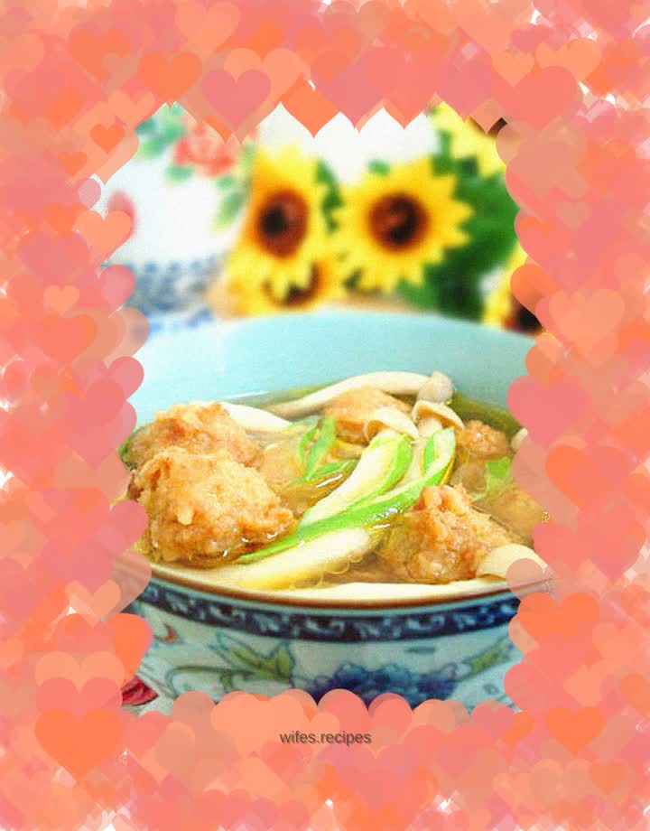 Seafood Mushroom Ball Soup