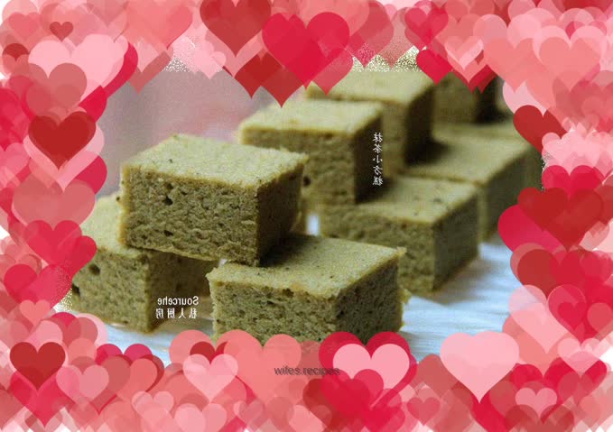 Matcha square cake