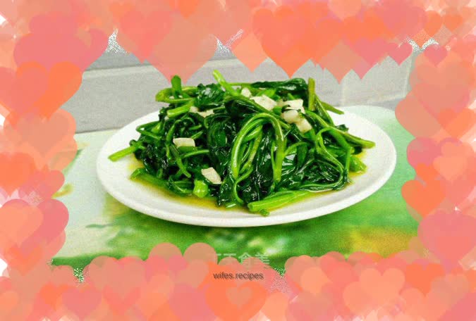 【Water spinach】☞Eat two dishes in one
