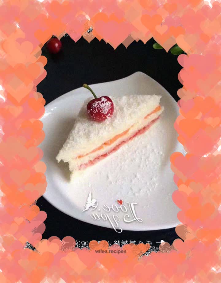 Watermelon fruit sandwich