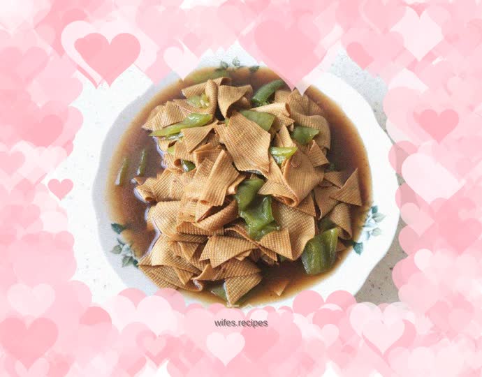 Dried tofu with hot pepper