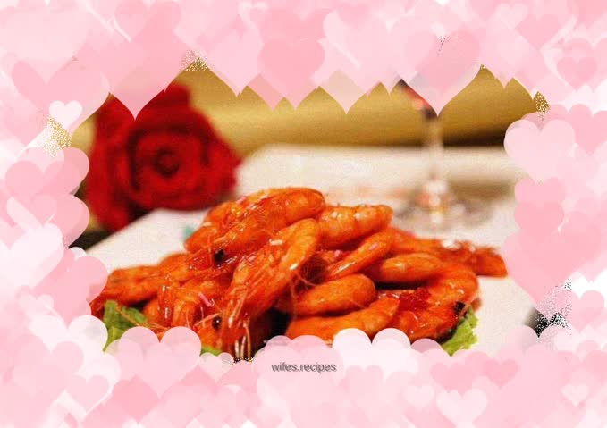 Red wine shrimp with tomato sauce