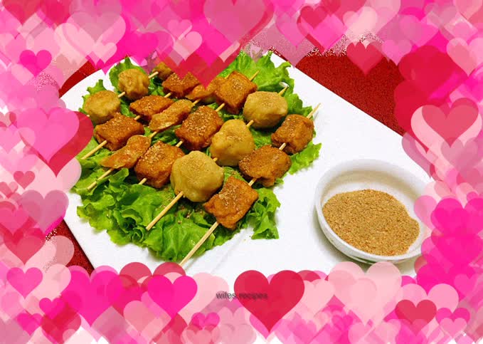 Salt and pepper skewers