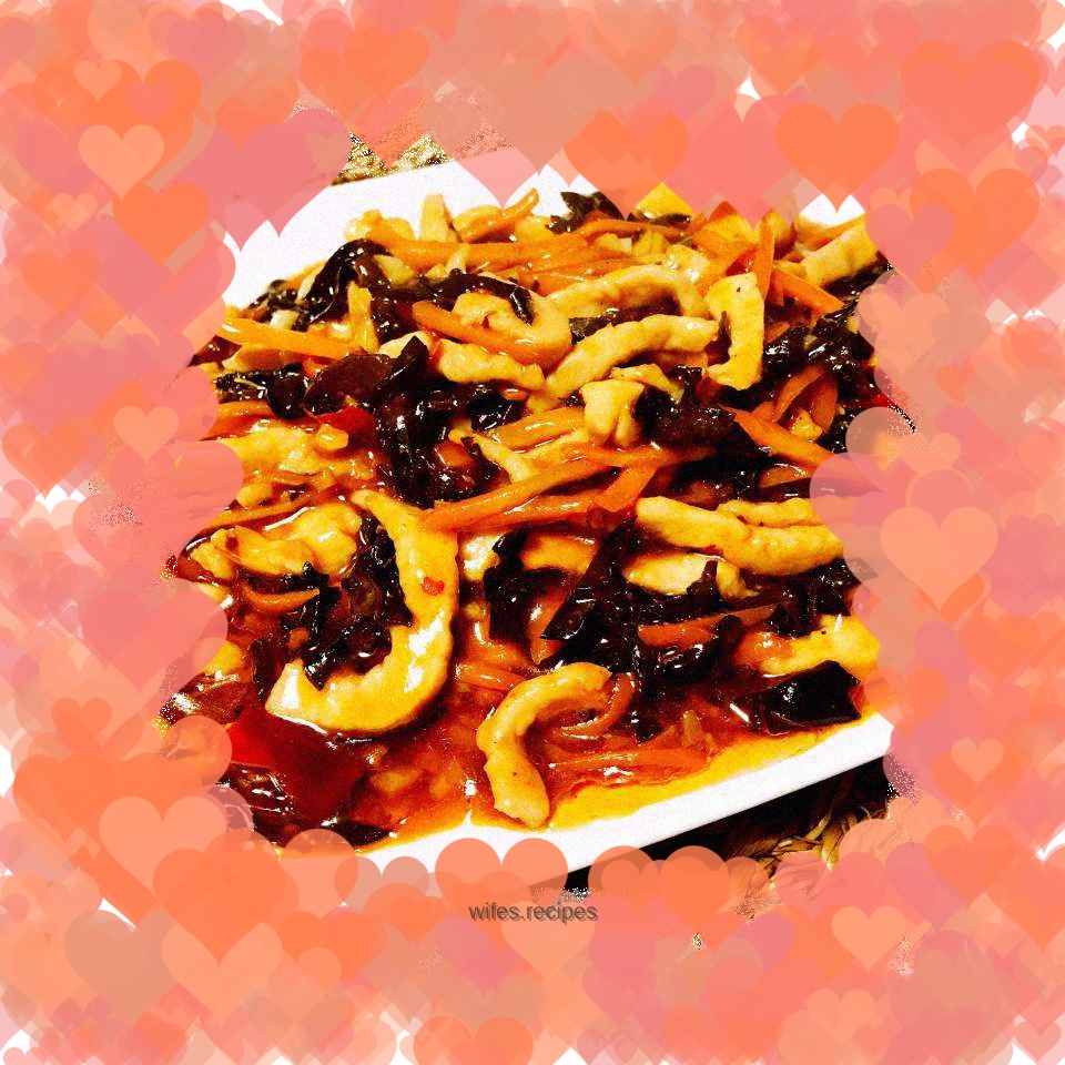 Fish-flavored shredded chicken