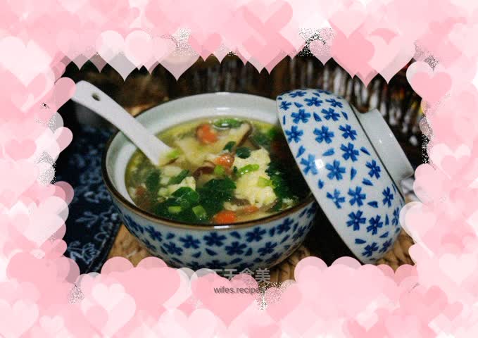 Hibiscus fresh vegetable soup