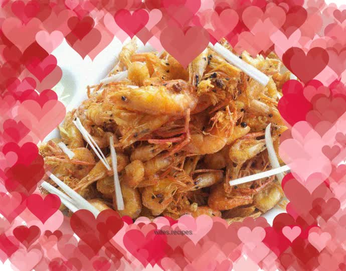 Crispy fried river prawns
