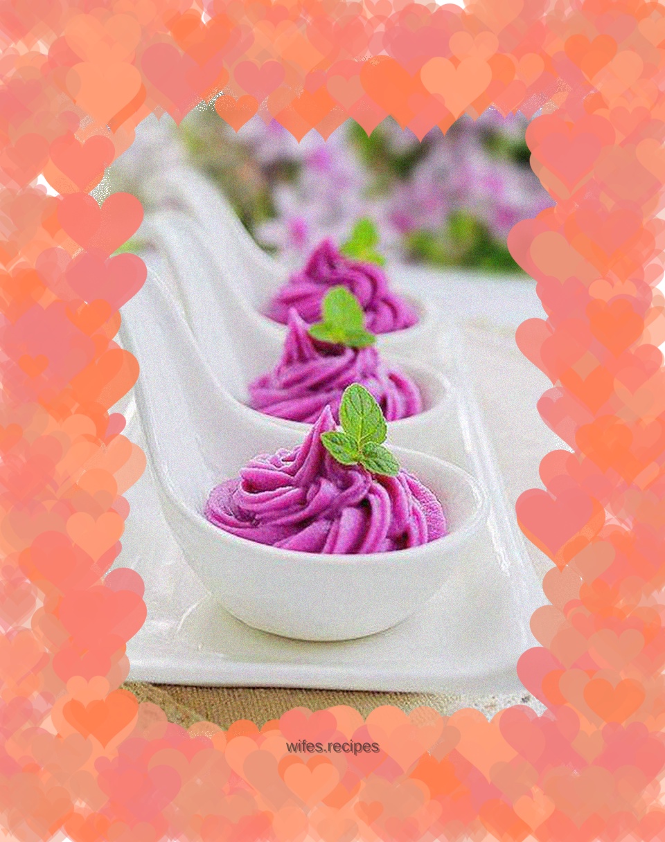 Cheese Purple Sweet Potato Mashed