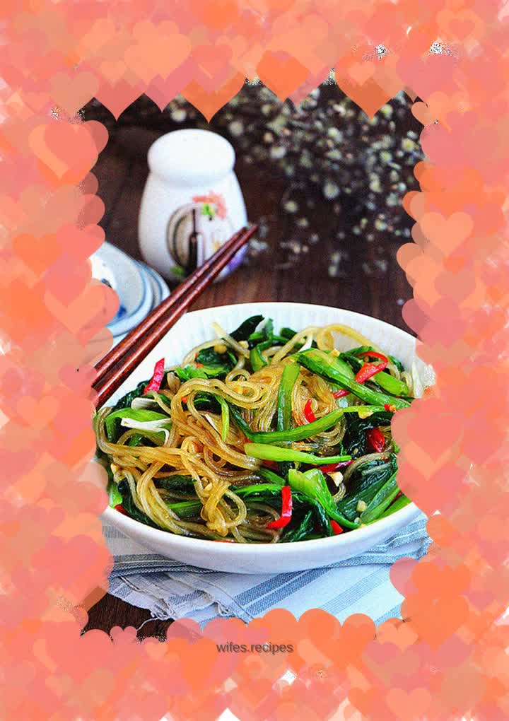 Chinese cabbage mixed with vermicelli