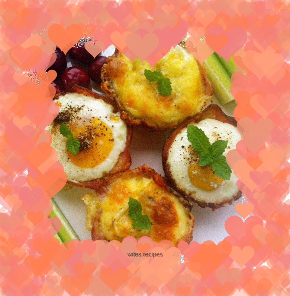 Double bacon baked egg