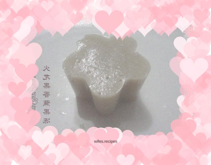 Dragon fruit banana jelly