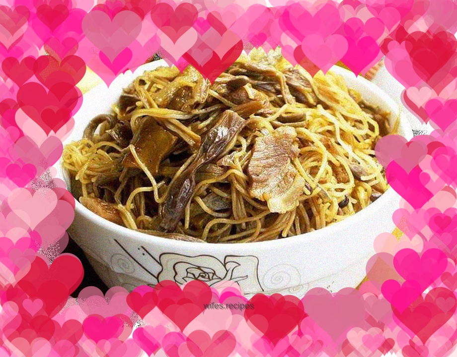 Dried beans and steamed braised noodles