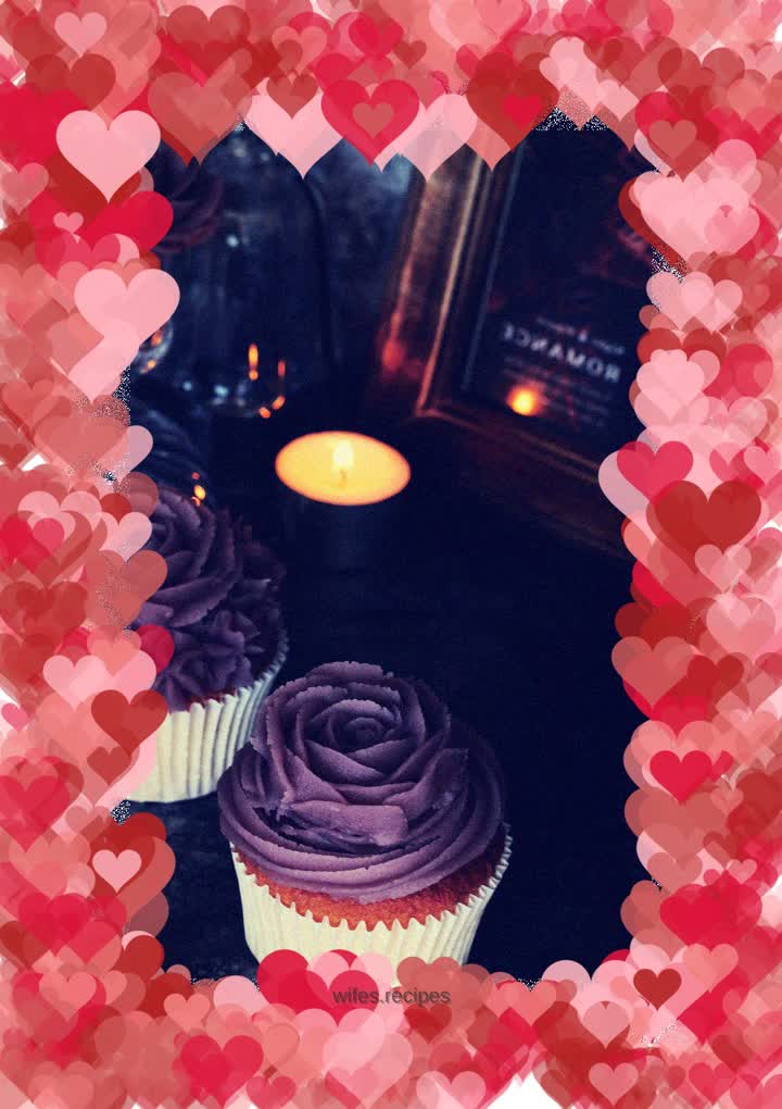 Bean Paste Decorated Cup Cake