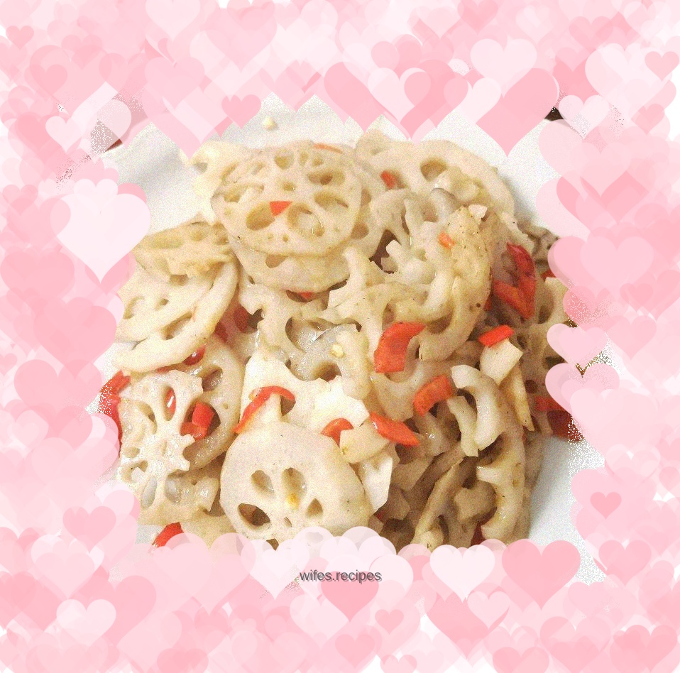 Hot and sour lotus root slices
