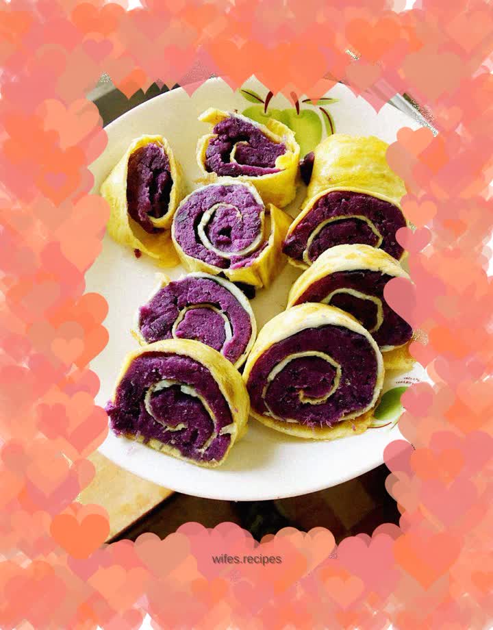 Purple Sweet Potato Egg Roll