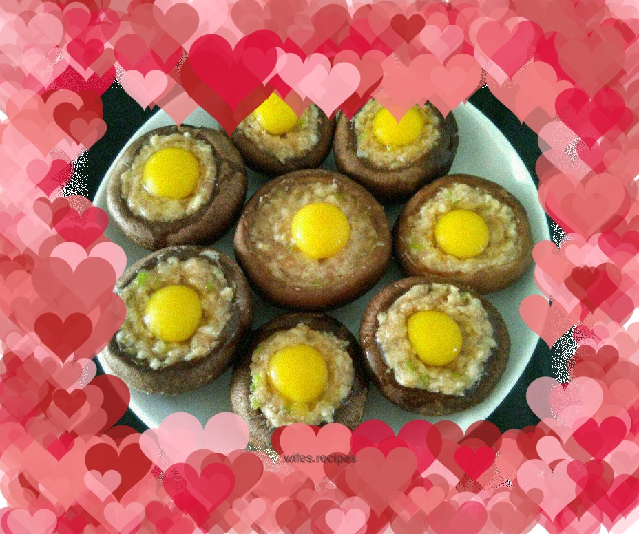 Steamed quail eggs with mushrooms and water chestnuts