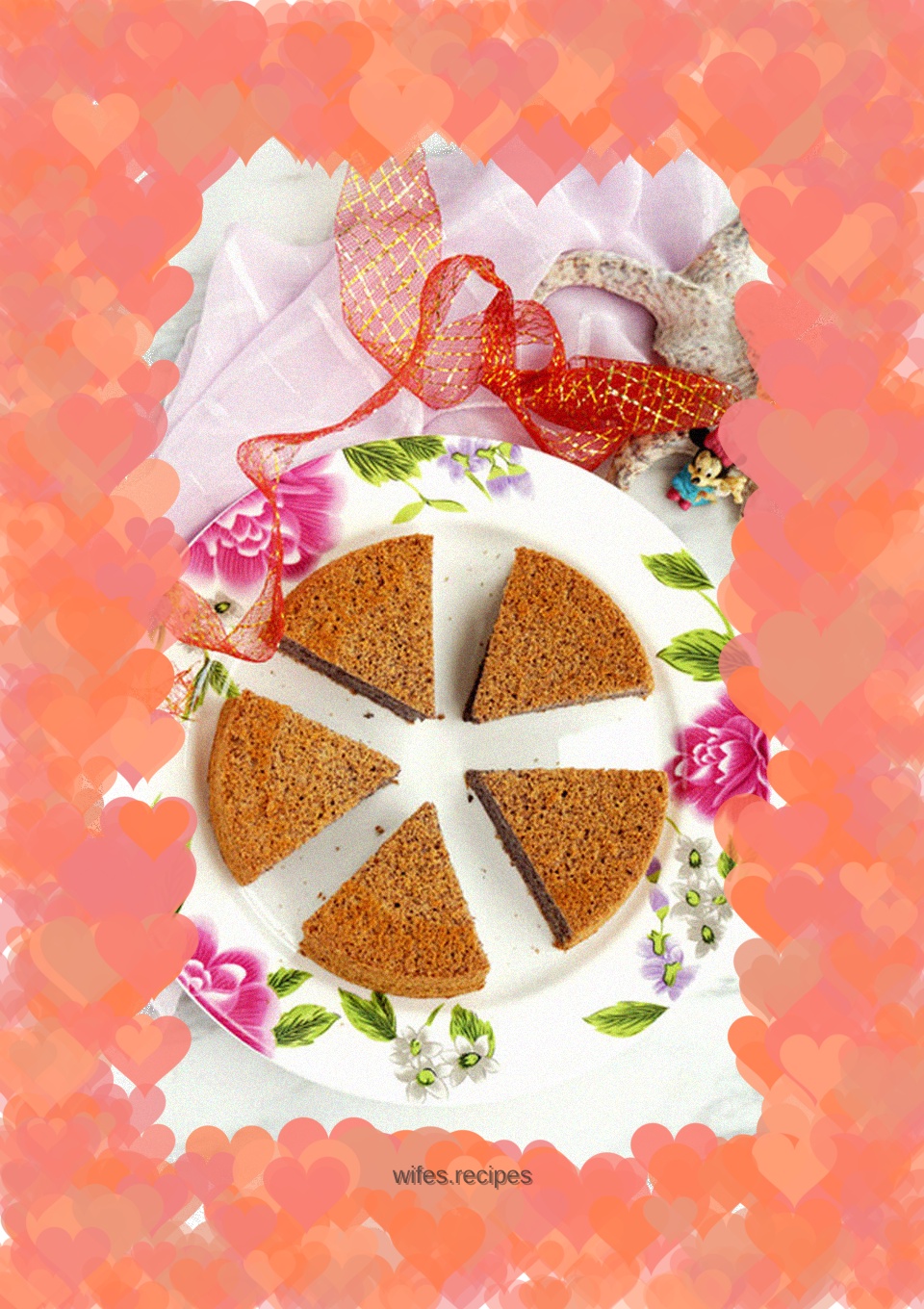 Black rice chiffon cake