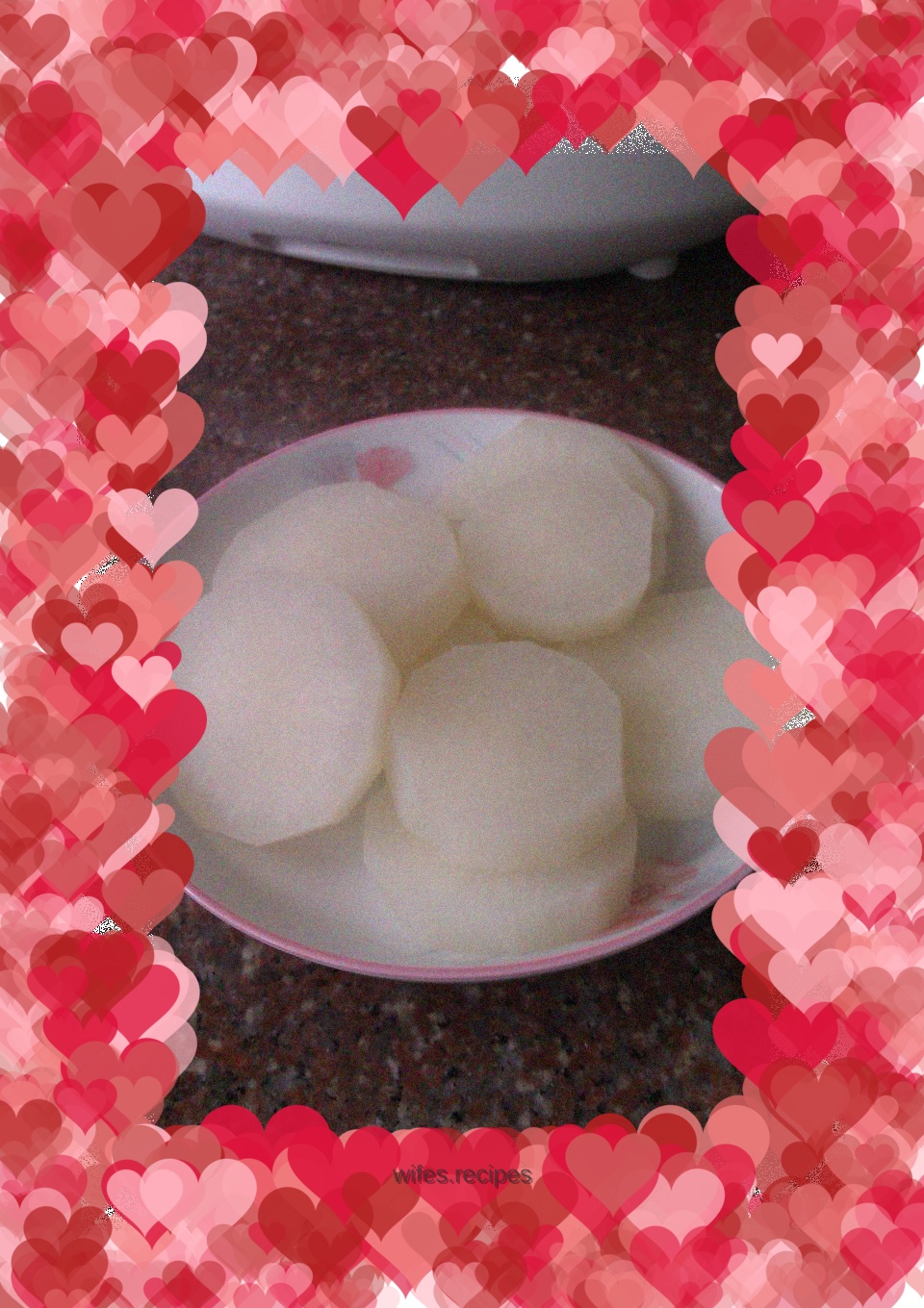 Steamed white radish
