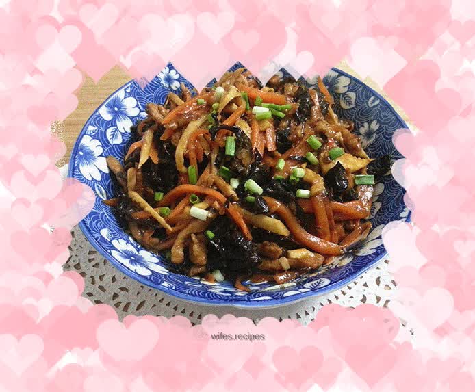 Fish-flavored shredded pork that children can also eat