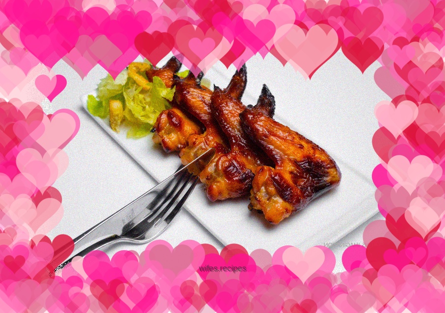 Barbecued Pork Chicken Wings (includes the correct use of tin foil)