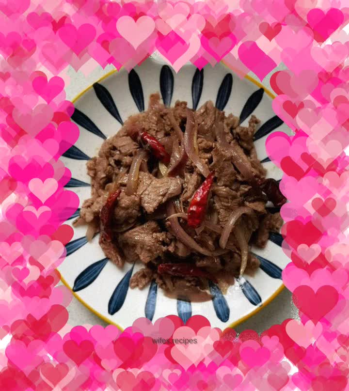 Stir-fried beef with cumin and onions