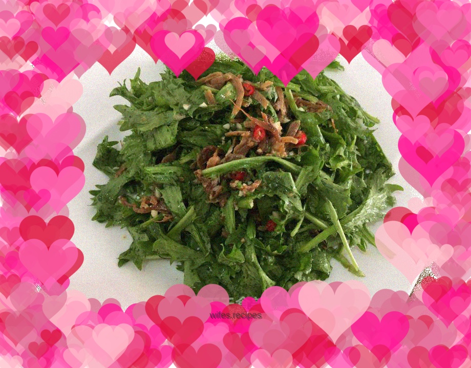 Chicory whitebait – summer quick dish