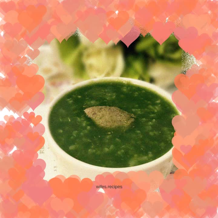 Spinach and Pork Liver Porridge