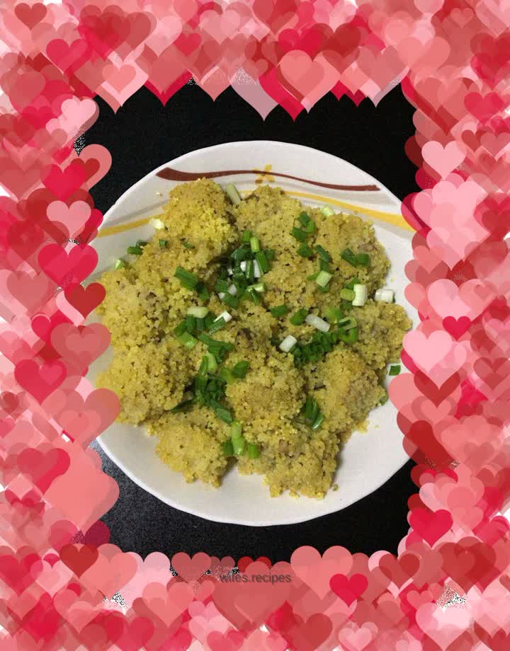 Steamed Pork Ribs with Millet