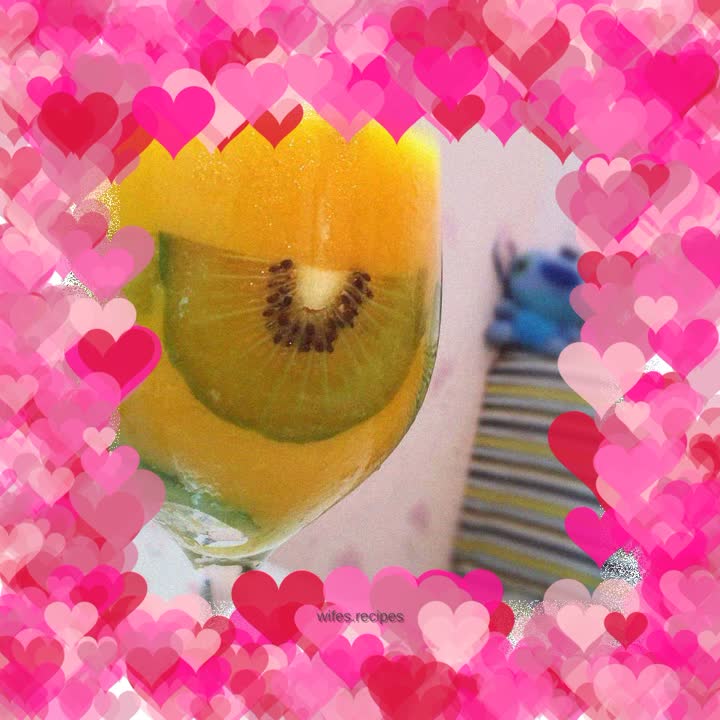 Mango ice with content