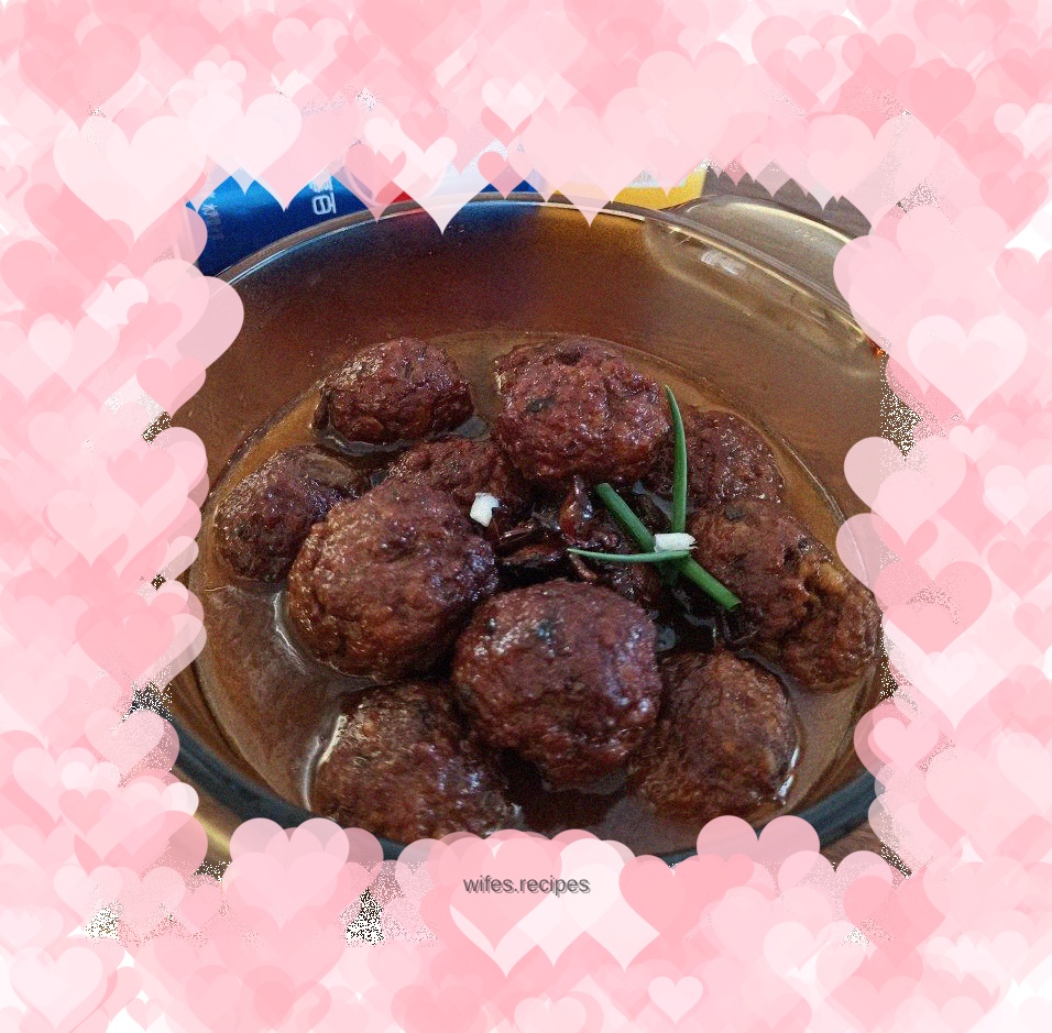 Braised meatballs