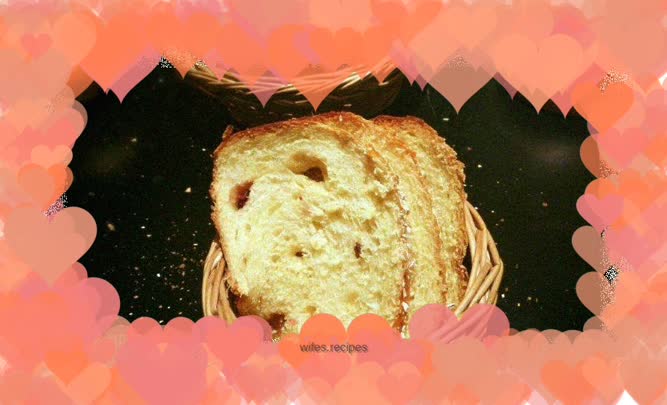 Bread machine version of raisin bread