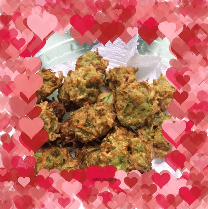 Green radish meatballs