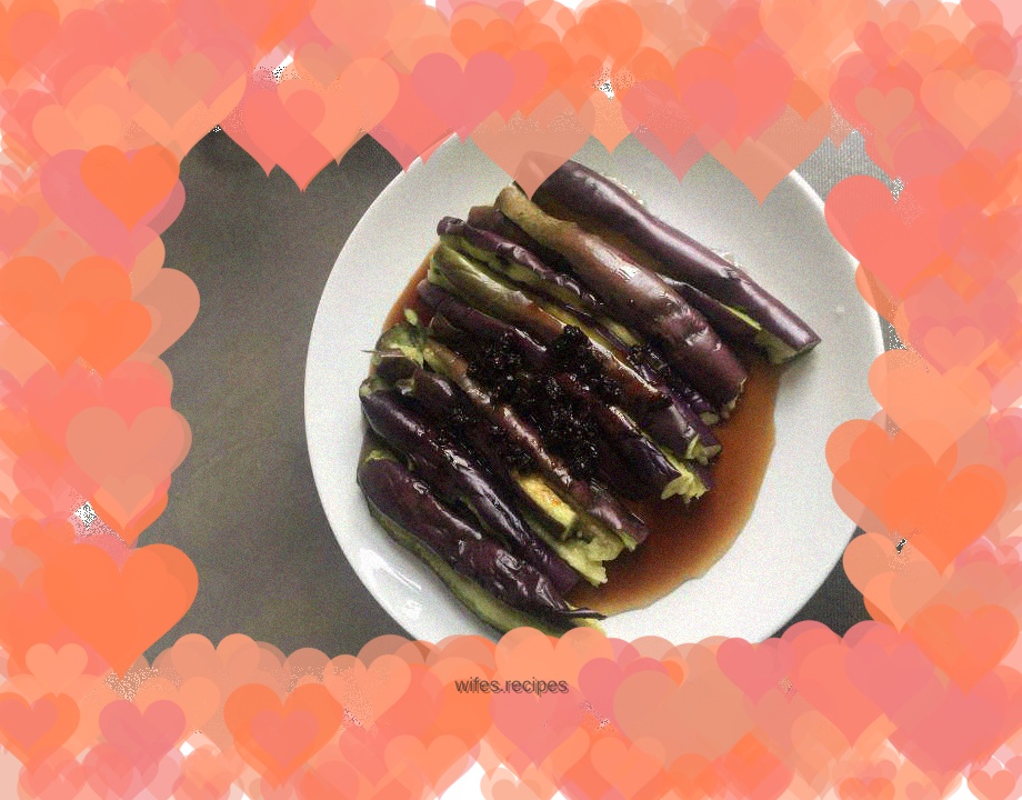 Beauty version of steamed eggplant