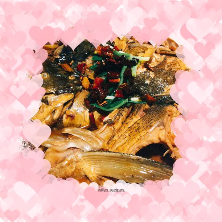 Authentic fish head puff pastry