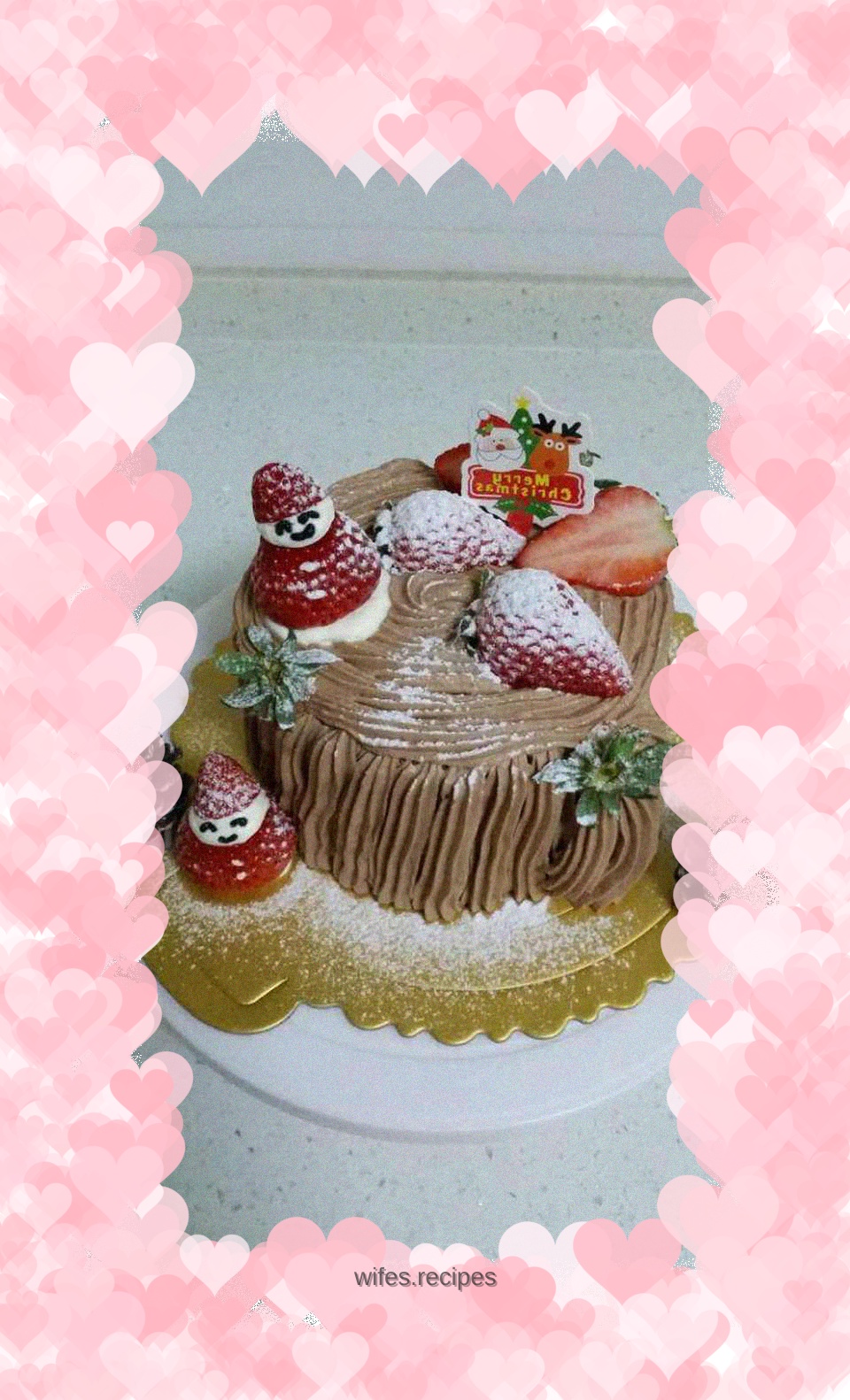 Chocolate Swirl Stump Cake