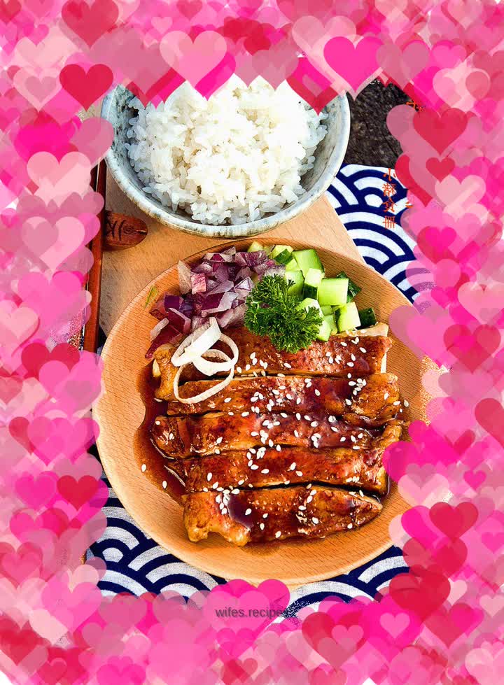 【Japanese Teriyaki Chicken Leg Rice】Japanese drama classic food