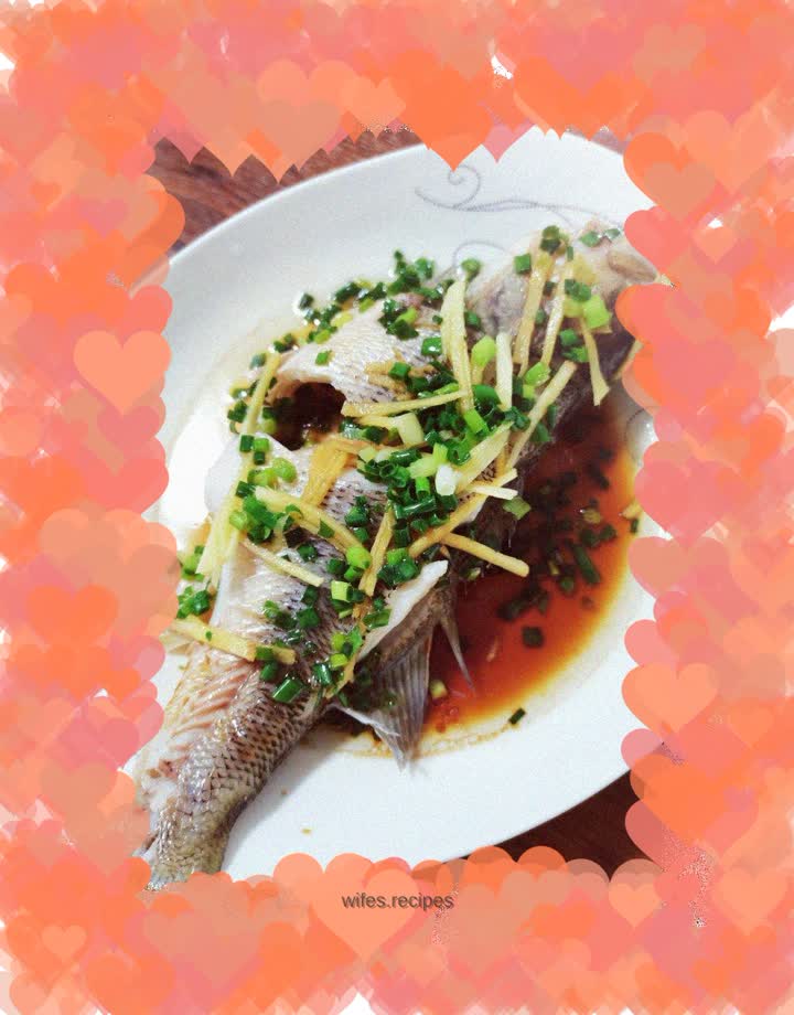 Steamed seabass