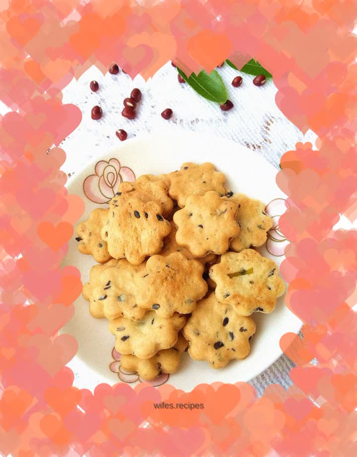 Chive and sesame biscuits