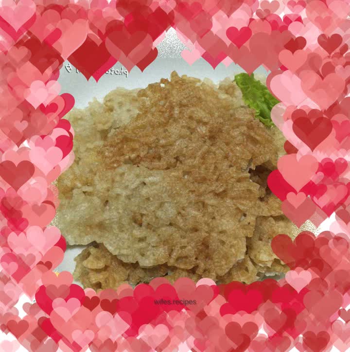 The gorgeous transformation of leftover rice - crispy rice crust