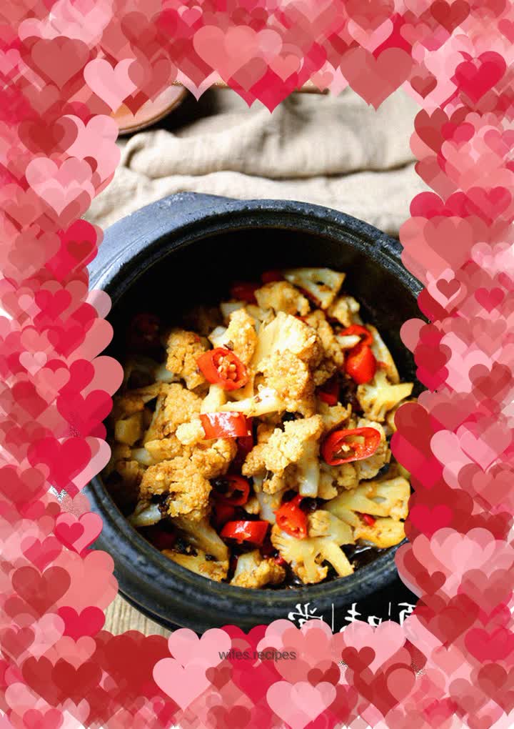 Dry pot tempeh and cauliflower