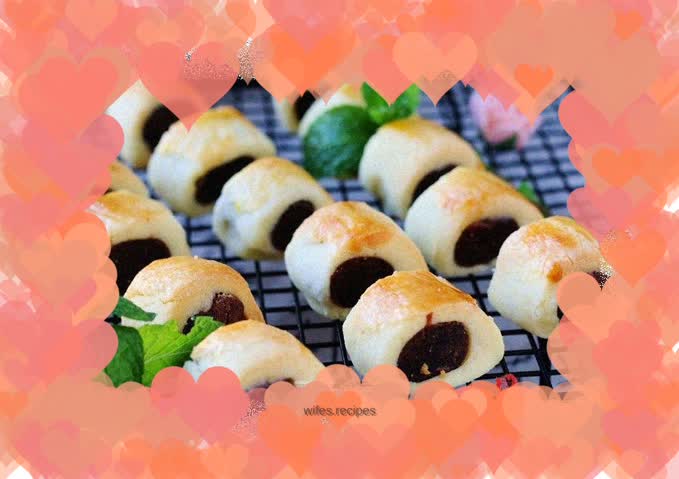 Air-fried version of red bean crispy