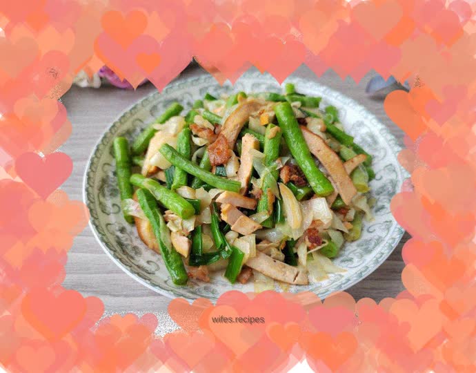 Stir-fried cabbage with cowpeas