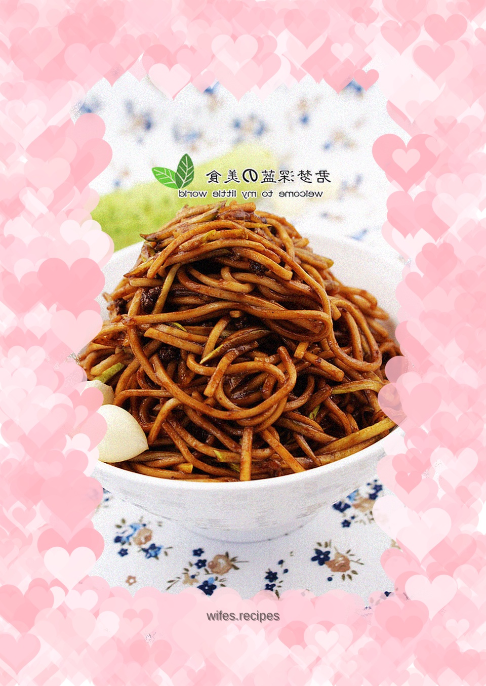 Homemade fried noodles