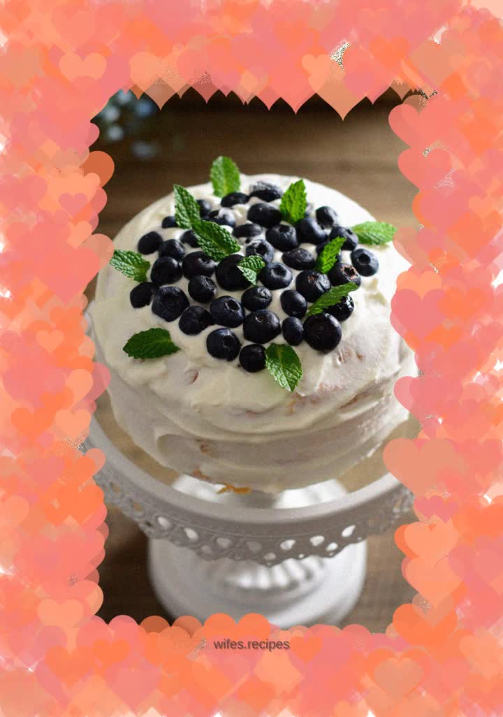 Blueberry cream rice cooker cake—Jiuyang Zhishi