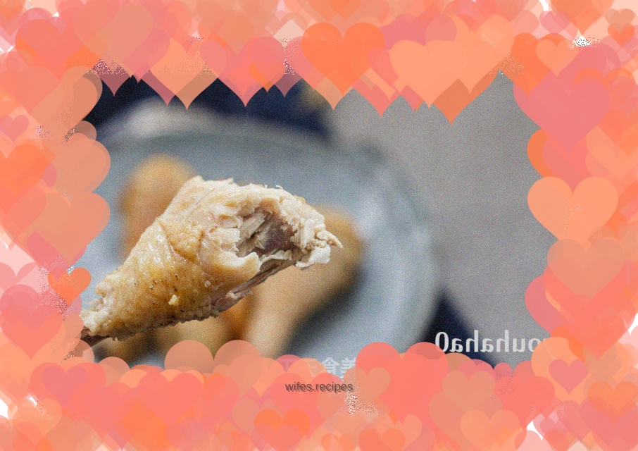 Salt baked chicken legs